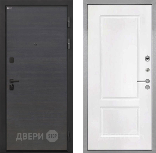 Дверь Интекрон (INTECRON) Профит Black Эковенге КВ-2 Белый матовый в Подольск
