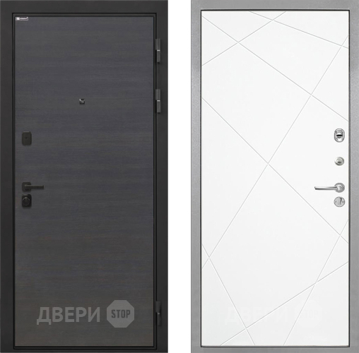 Входная металлическая Дверь Интекрон (INTECRON) Профит Black Эковенге Лучи-М Софт милк в Подольск