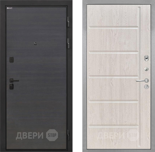 Входная металлическая Дверь Интекрон (INTECRON) Профит Black Эковенге ФЛ-102 Сосна белая в Подольск