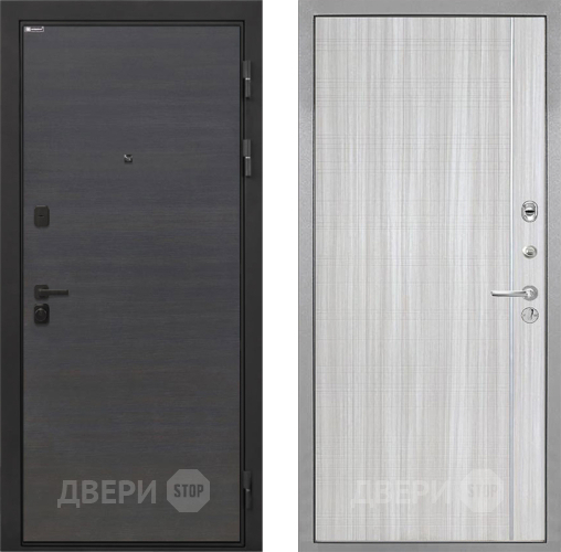 Входная металлическая Дверь Интекрон (INTECRON) Профит Black Эковенге В-07 с молдингом Сандал белый в Подольск
