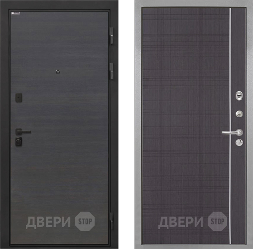 Входная металлическая Дверь Интекрон (INTECRON) Профит Black Эковенге В-07 с молдингом Венге в Подольск