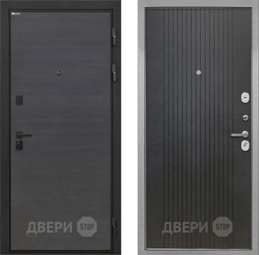 Входная металлическая Дверь Интекрон (INTECRON) Профит Black Эковенге ФЛ-295 Лофт черный в Подольск