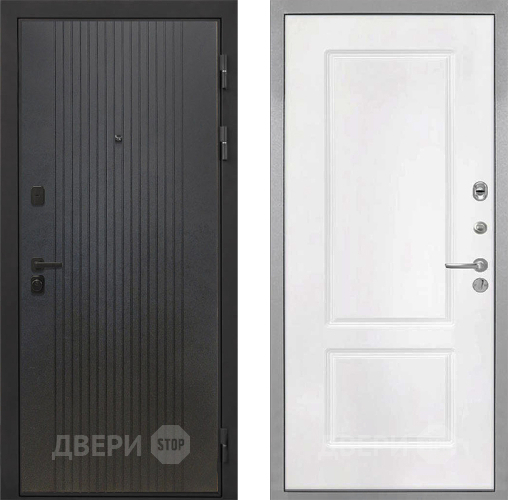 Входная металлическая Дверь Интекрон (INTECRON) Профит Black ФЛ-295 КВ-2 Белый матовый в Подольск