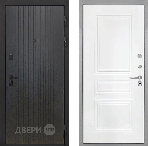 Входная металлическая Дверь Интекрон (INTECRON) Профит Black ФЛ-295 ФЛ-243 Белый матовый в Подольск