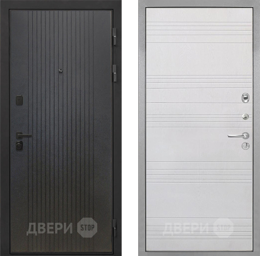 Входная металлическая Дверь Интекрон (INTECRON) Профит Black ФЛ-295 ФЛ-316 Белый ясень в Подольск