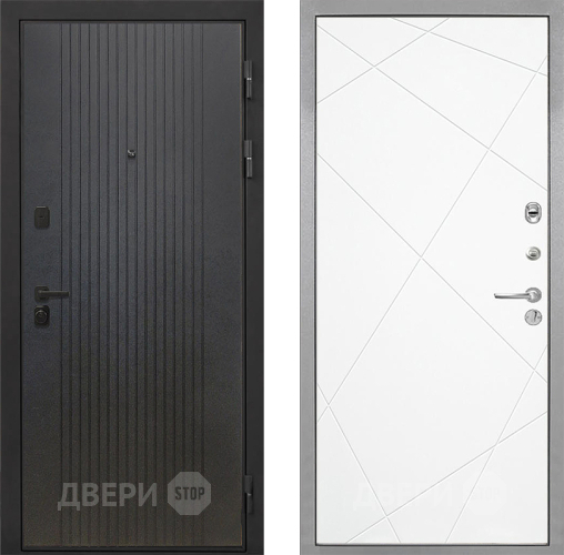 Входная металлическая Дверь Интекрон (INTECRON) Профит Black ФЛ-295 Лучи-М Софт милк в Подольск