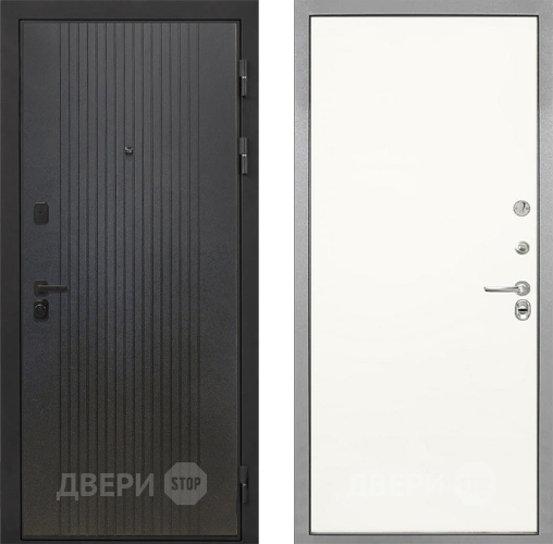 Входная металлическая Дверь Интекрон (INTECRON) Профит Black ФЛ-295 Гладкая Слоновая кость в Подольск