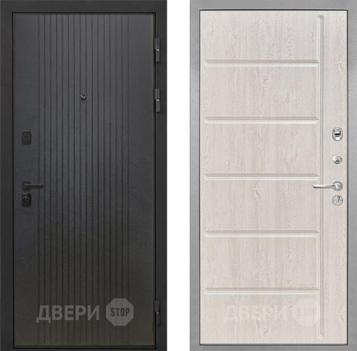 Входная металлическая Дверь Интекрон (INTECRON) Профит Black ФЛ-295 ФЛ-102 Сосна белая в Подольск