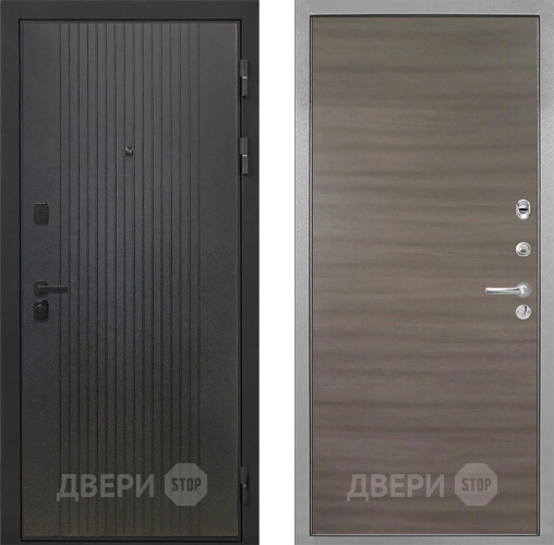 Входная металлическая Дверь Интекрон (INTECRON) Профит Black ФЛ-295 Гладкая Дуб тоскано поперечный в Подольск