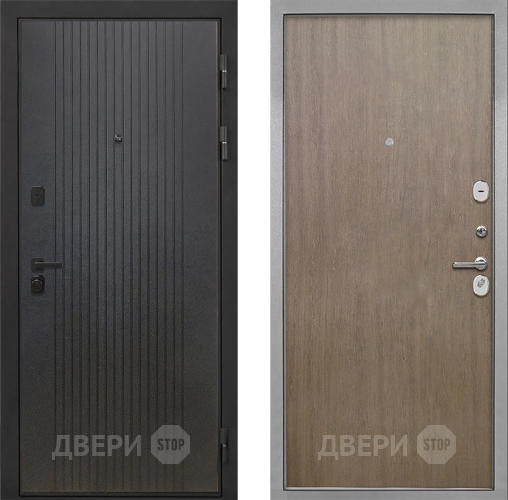 Входная металлическая Дверь Интекрон (INTECRON) Профит Black ФЛ-295 Гладкая шпон Венге коричневый в Подольск