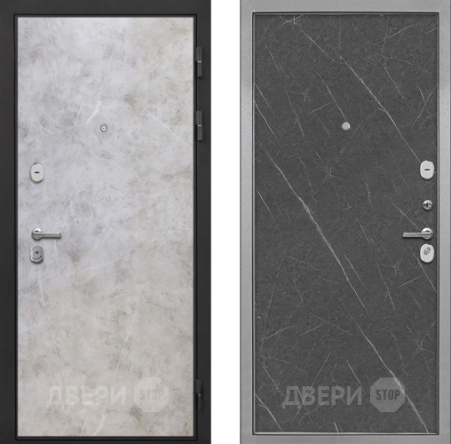 Входная металлическая Дверь Интекрон (INTECRON) Гектор Мрамор Светлый Гладкая Гранит лава оникс в Подольск