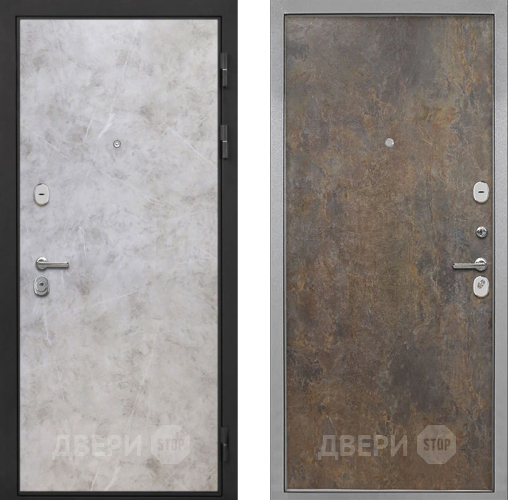 Входная металлическая Дверь Интекрон (INTECRON) Гектор Мрамор Светлый Гладкая Гранж в Подольск