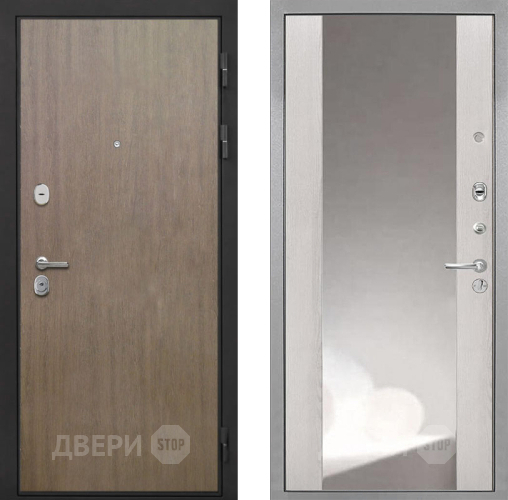 Дверь Интекрон (INTECRON) Гектор Венге Коричневый ФЛЗ-516 Зеркало Сосна белая в Подольск