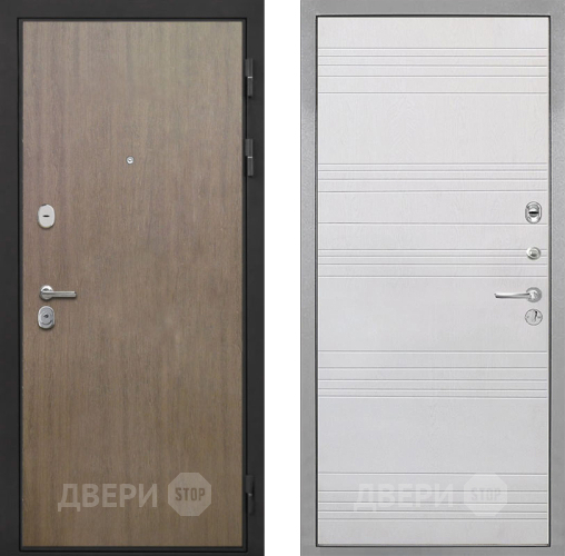 Входная металлическая Дверь Интекрон (INTECRON) Гектор Венге Коричневый ФЛ-316 Белый ясень в Подольск