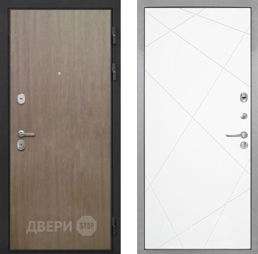 Входная металлическая Дверь Интекрон (INTECRON) Гектор Венге Коричневый Лучи-М Софт милк в Подольск