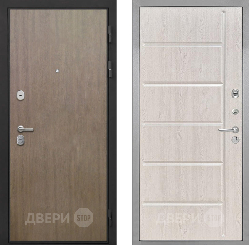 Входная металлическая Дверь Интекрон (INTECRON) Гектор Венге Коричневый ФЛ-102 Сосна белая в Подольск
