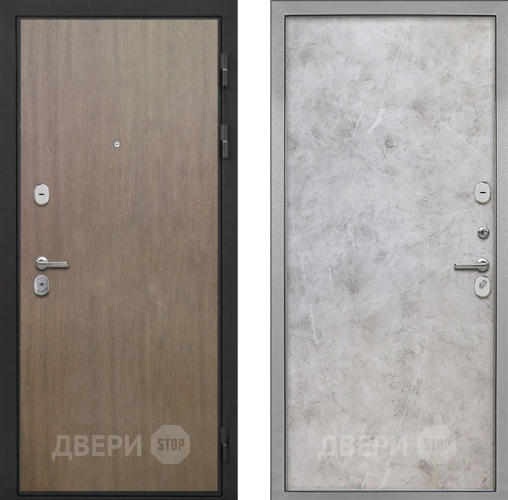 Входная металлическая Дверь Интекрон (INTECRON) Гектор Венге Коричневый Гладкая Мрамор светлый в Подольск
