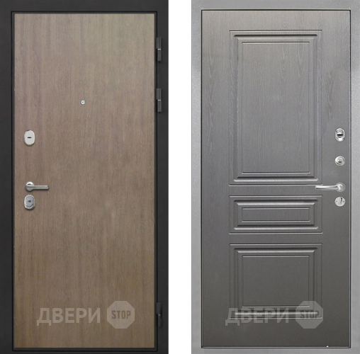 Входная металлическая Дверь Интекрон (INTECRON) Гектор Венге Коричневый ФЛ-243 Графит вуд дуб в Подольск