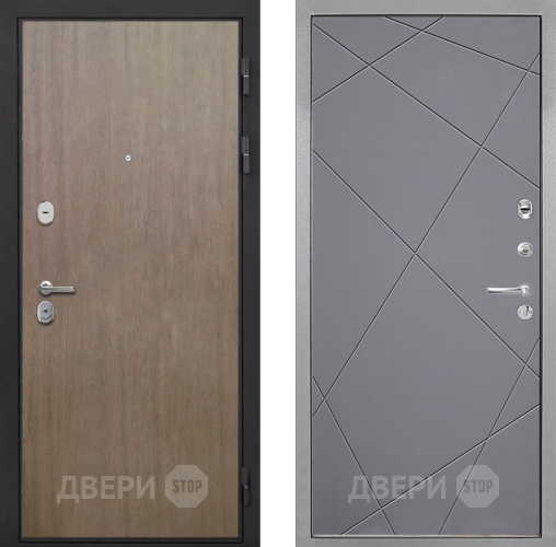 Входная металлическая Дверь Интекрон (INTECRON) Гектор Венге Коричневый Лучи-М Графит софт в Подольск