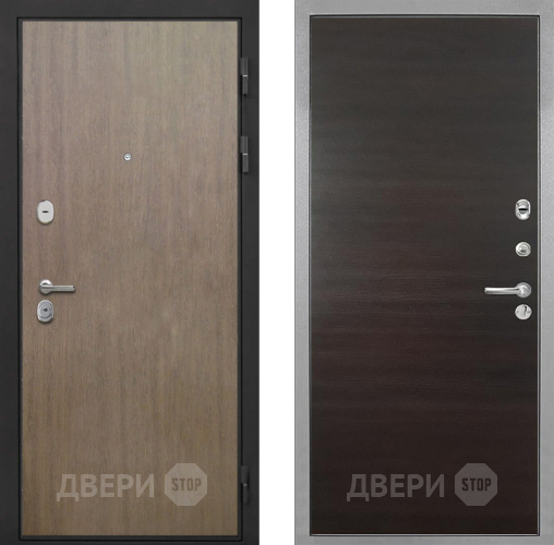 Входная металлическая Дверь Интекрон (INTECRON) Гектор Венге Коричневый Гладкая Эковенге поперечный в Подольск