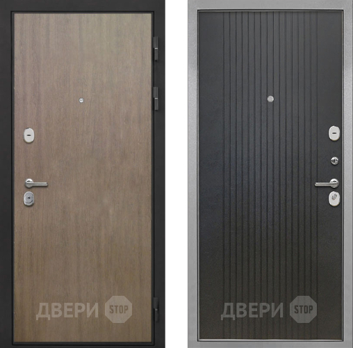 Входная металлическая Дверь Интекрон (INTECRON) Гектор Венге Коричневый ФЛ-295 Лофт черный в Подольск