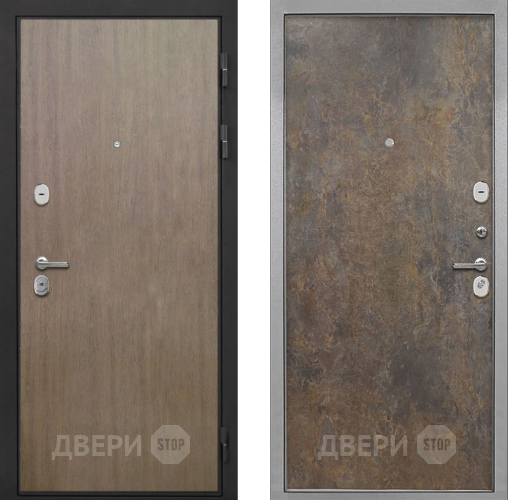 Входная металлическая Дверь Интекрон (INTECRON) Гектор Венге Коричневый Гладкая Гранж в Подольск