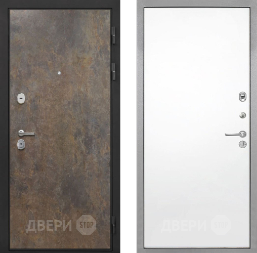 Входная металлическая Дверь Интекрон (INTECRON) Гектор Гранж Гладкая Силк Сноу в Подольск