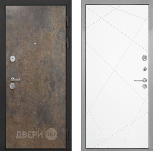 Входная металлическая Дверь Интекрон (INTECRON) Гектор Гранж Лучи-М Софт милк в Подольск