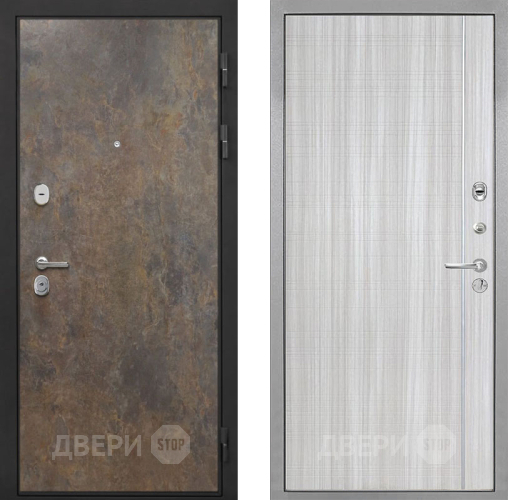 Входная металлическая Дверь Интекрон (INTECRON) Гектор Гранж В-07 с молдингом Сандал белый в Подольск