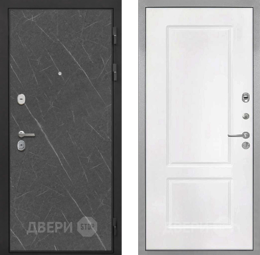 Дверь Интекрон (INTECRON) Гектор Гранит Лава Оникс КВ-2 Белый матовый в Подольск
