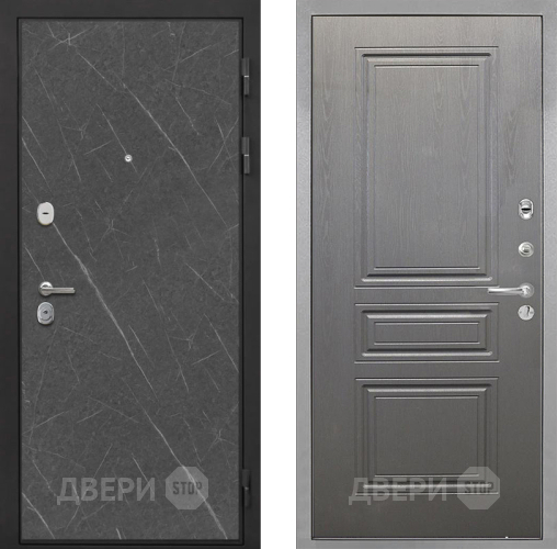 Входная металлическая Дверь Интекрон (INTECRON) Гектор Гранит Лава Оникс ФЛ-243 Графит вуд дуб в Подольск