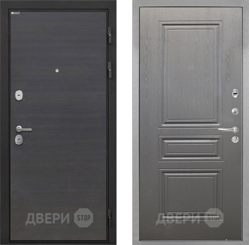 Входная металлическая Дверь Интекрон (INTECRON) Гектор Эковенге ФЛ-243 Графит вуд дуб в Подольск