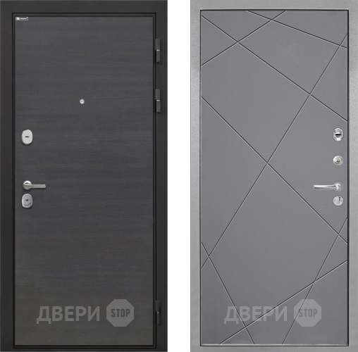 Входная металлическая Дверь Интекрон (INTECRON) Гектор Эковенге Лучи-М Графит софт в Подольск