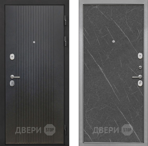 Входная металлическая Дверь Интекрон (INTECRON) Гектор ФЛ-295 Гладкая Гранит лава оникс в Подольск