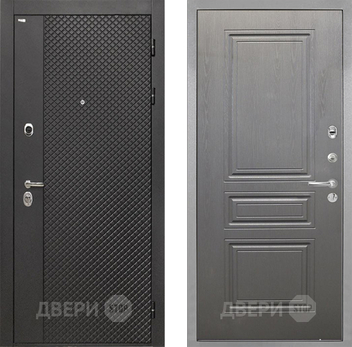 Входная металлическая Дверь Интекрон (INTECRON) Олимпия Black 4К ФЛ-243 Графит вуд дуб в Подольск