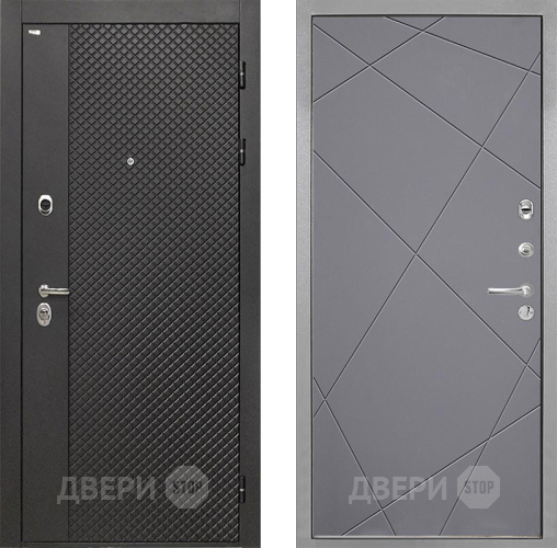 Входная металлическая Дверь Интекрон (INTECRON) Олимпия Black 4К Лучи-М Графит софт в Подольск