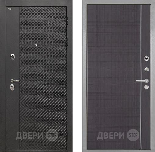 Входная металлическая Дверь Интекрон (INTECRON) Олимпия Black 4К В-07 с молдингом Венге в Подольск