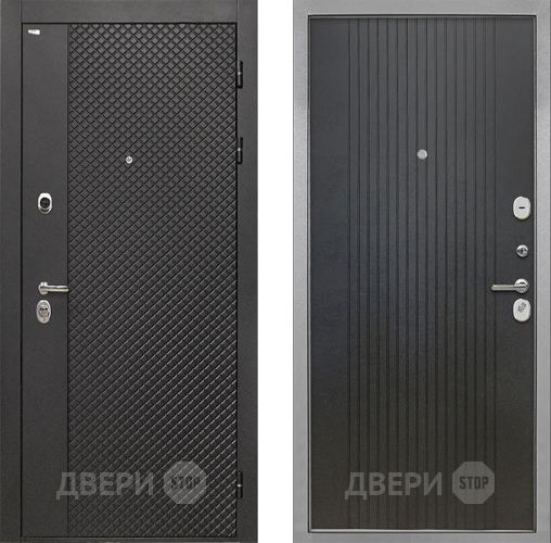 Входная металлическая Дверь Интекрон (INTECRON) Олимпия Black 4К ФЛ-295 Лофт черный в Подольск
