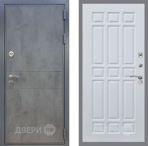 Входная металлическая Дверь Рекс (REX) ФЛ-290 FL-33 Белый ясень в Подольск