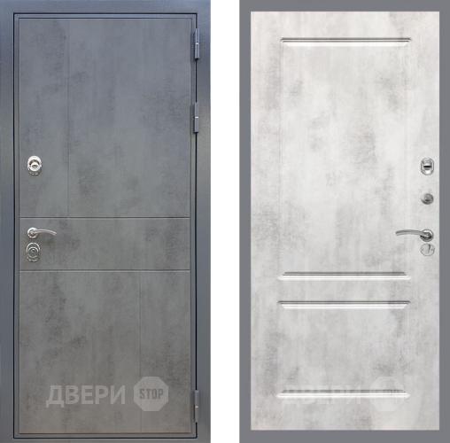Входная металлическая Дверь Рекс (REX) ФЛ-290 FL-117 Бетон светлый в Подольск