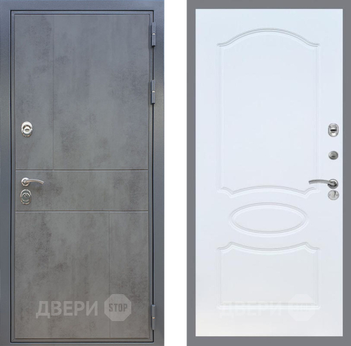 Входная металлическая Дверь Рекс (REX) ФЛ-290 FL-128 Белый ясень в Подольск