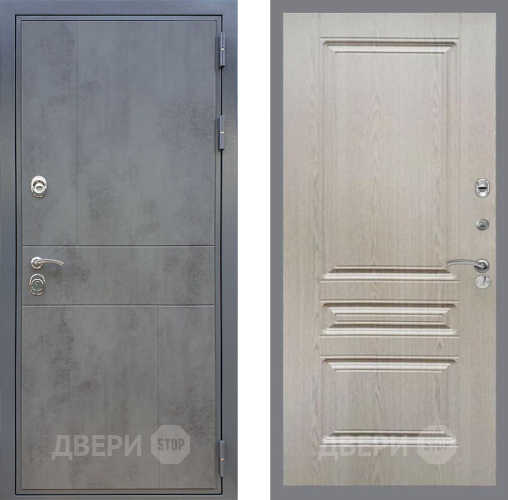 Входная металлическая Дверь Рекс (REX) ФЛ-290 FL-243 Беленый дуб в Подольск
