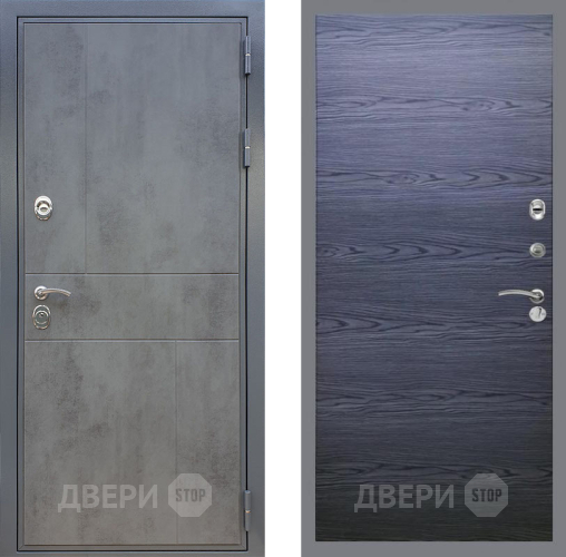Входная металлическая Дверь Рекс (REX) ФЛ-290 GL Дуб тангенальный черный в Подольск