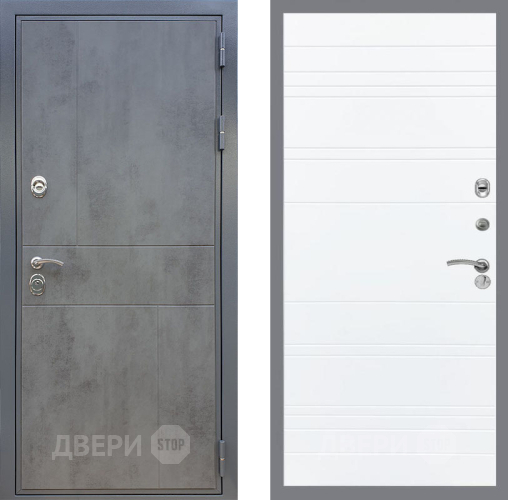 Дверь Рекс (REX) ФЛ-290 Line Силк Сноу в Подольск