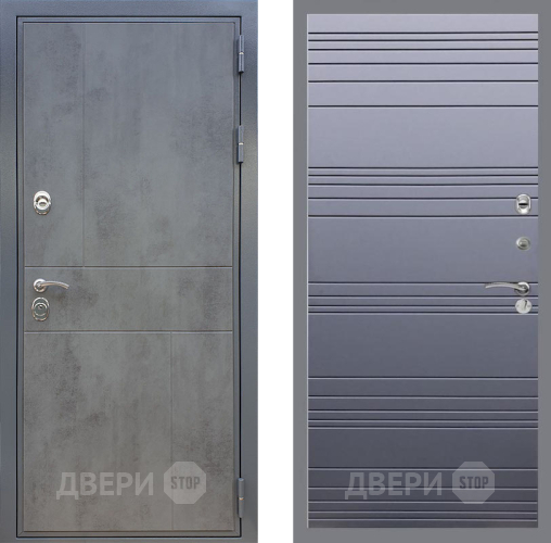 Входная металлическая Дверь Рекс (REX) ФЛ-290 Line Силк титан в Подольск
