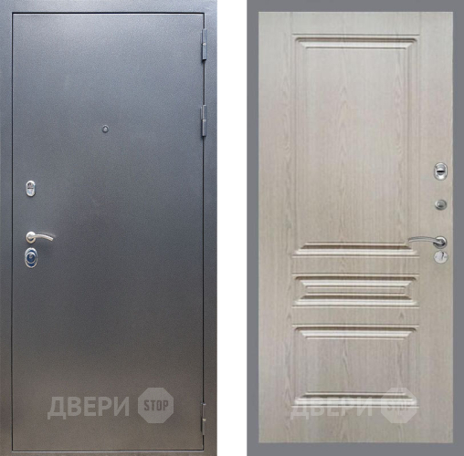 Входная металлическая Дверь Рекс (REX) 11 FL-243 Беленый дуб в Подольск