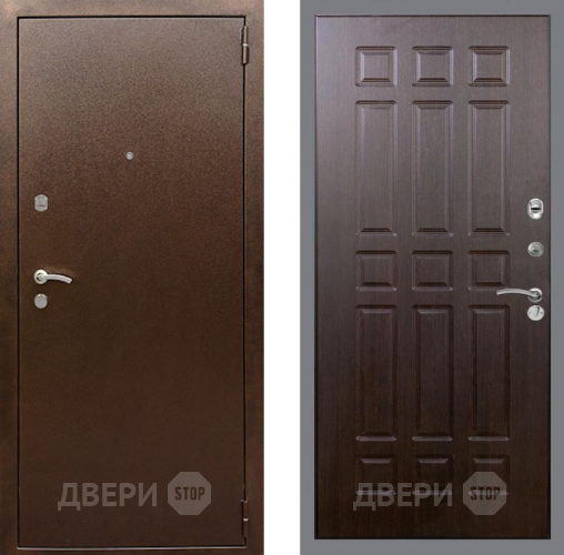 Входная металлическая Дверь Рекс (REX) 1А Медный Антик FL-33 Венге в Подольск