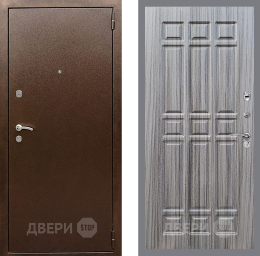 Дверь Рекс (REX) 1А Медный Антик FL-33 Сандал грей в Подольск
