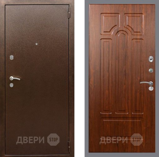Входная металлическая Дверь Рекс (REX) 1А Медный Антик FL-58 Морёная берёза в Подольск