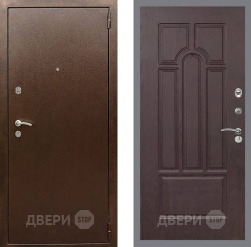 Дверь Рекс (REX) 1А Медный Антик FL-58 Венге в Подольск